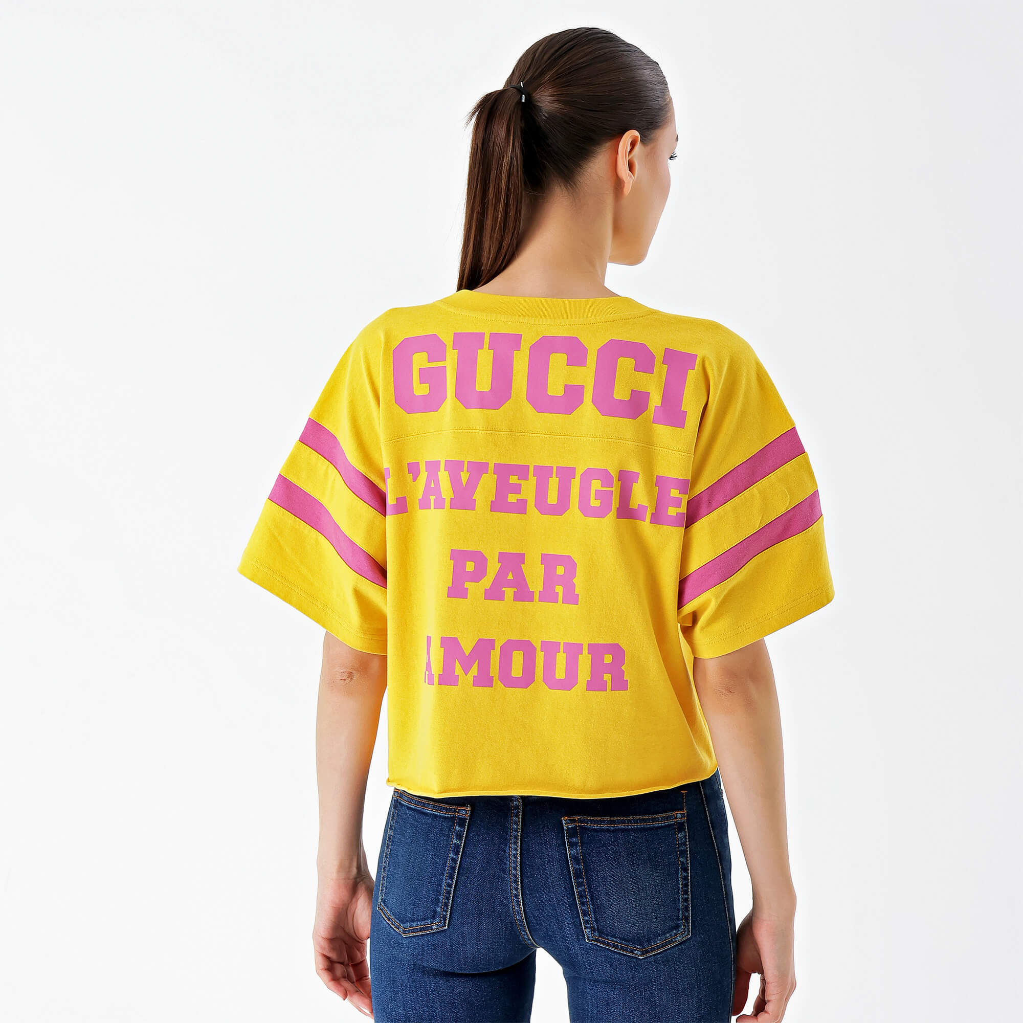 Gucci - Yellow 1921 Snake Cotton Tshirt